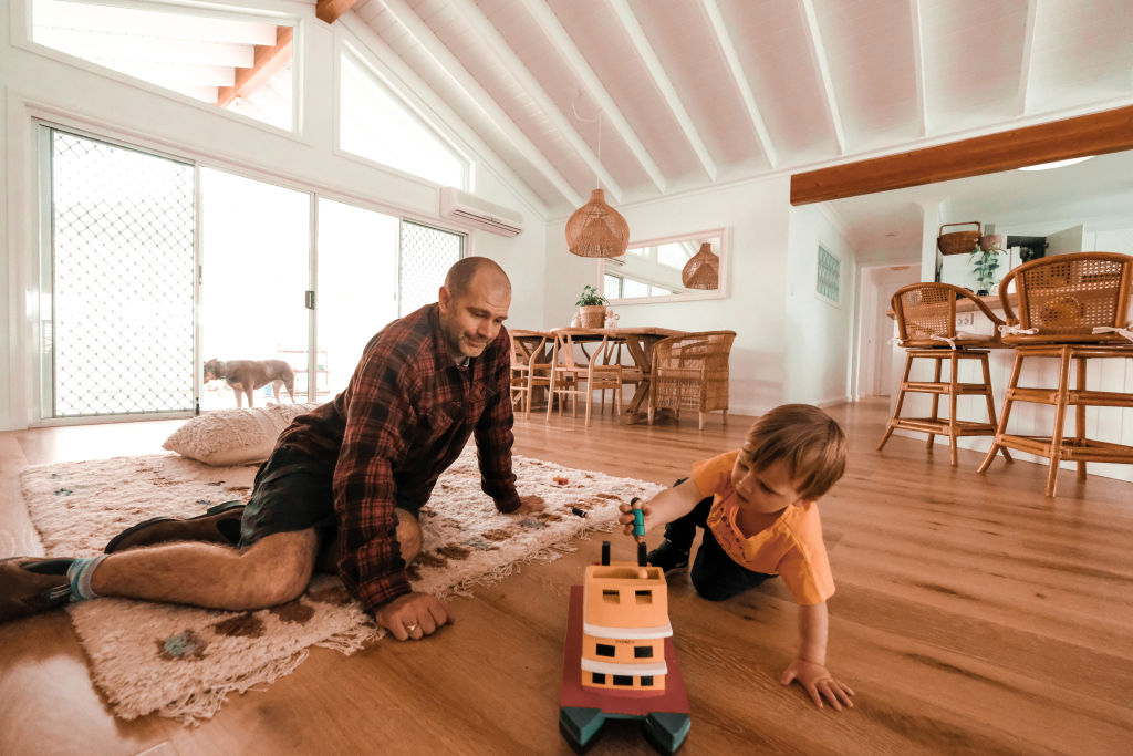 Playtime in the spacious family room. Photo: Supplied