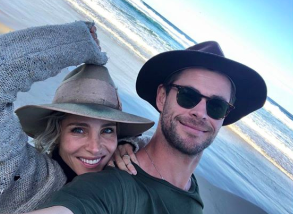 Elsa Pataky and Chris Hemsworth. Photo: Instagram