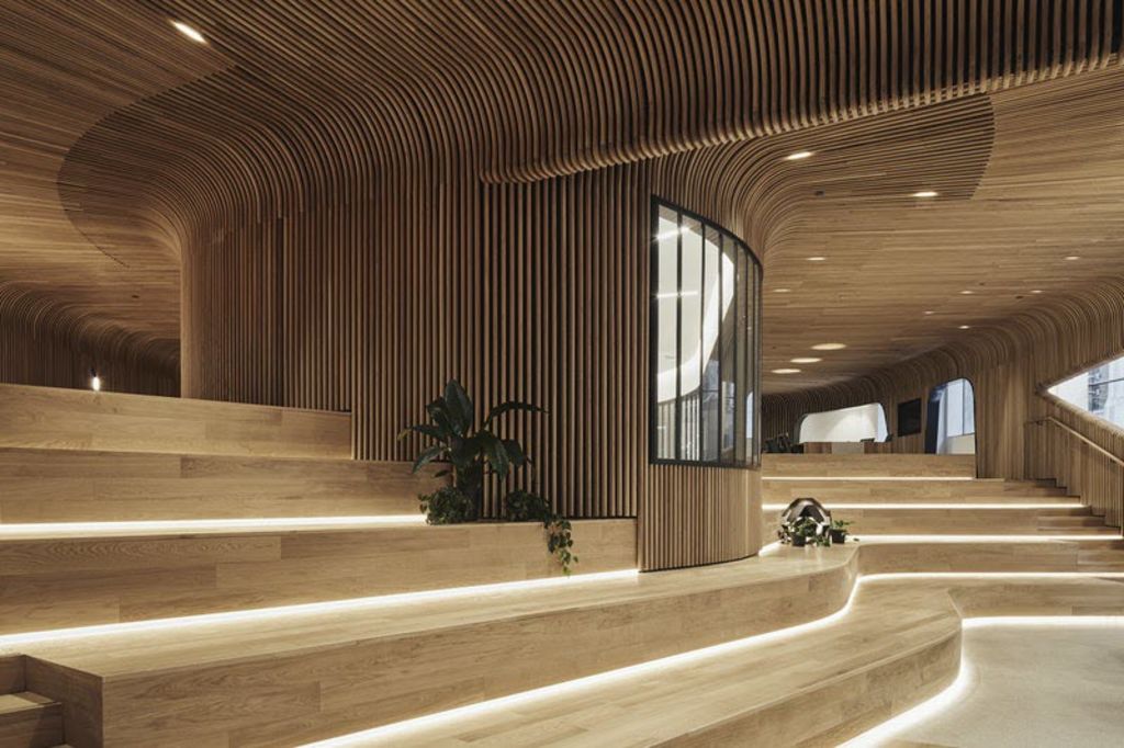 Gravity-bending timber designs show what is around the corner