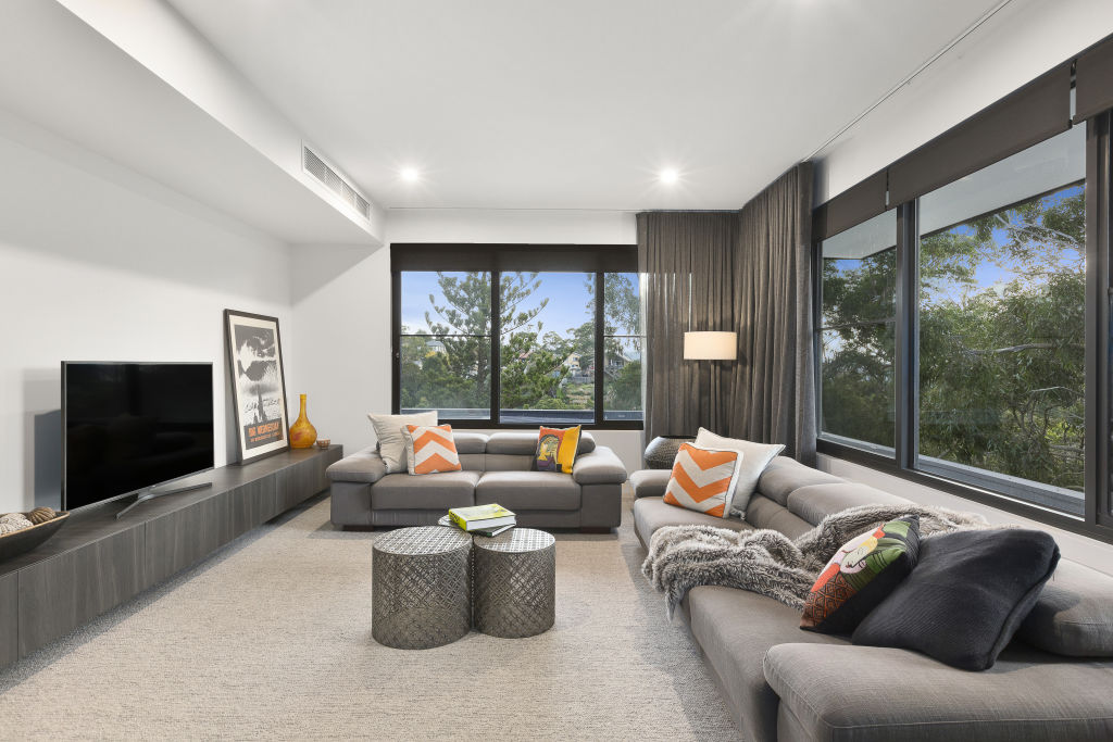 The second living space in the five-bedder. Photo: Nicholas Lynch.
