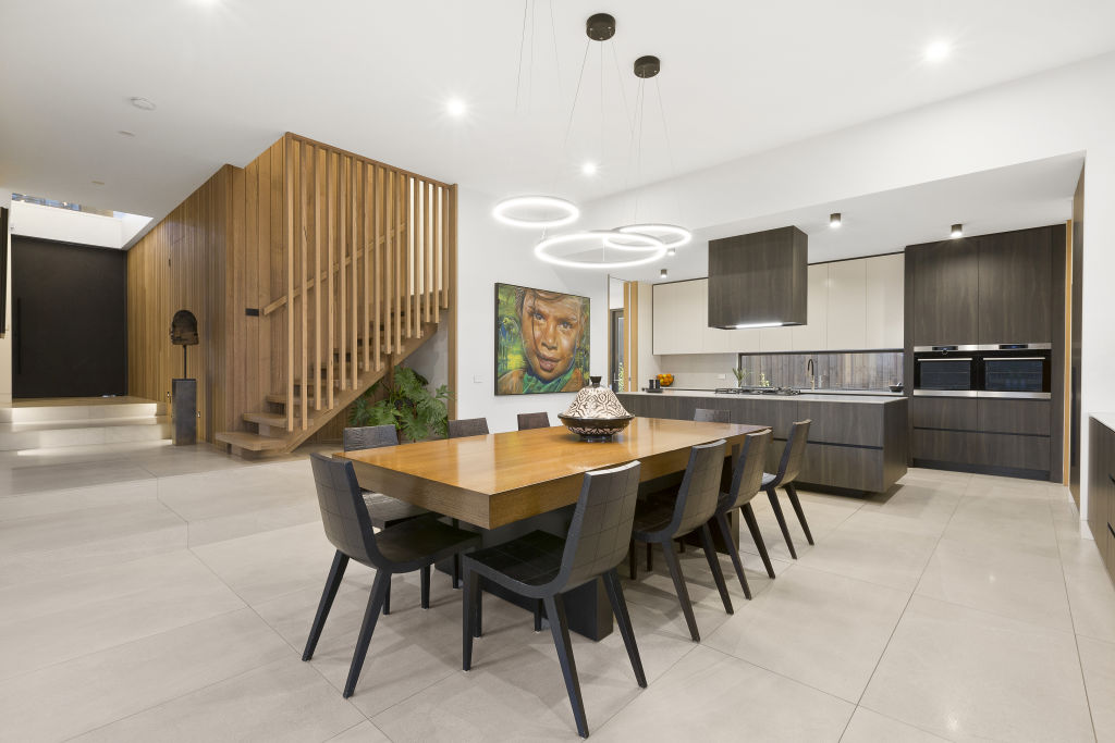 The dining space with ample entertaining room. Photo: Nicholas Lynch.