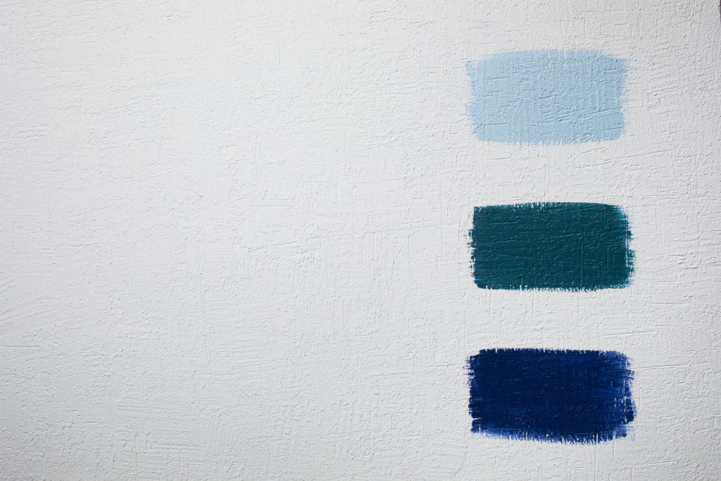 'Blue is a calming colour,' says Hicks. The Haymes Paint Positive Light colour palette. Photo: Haymes Paint