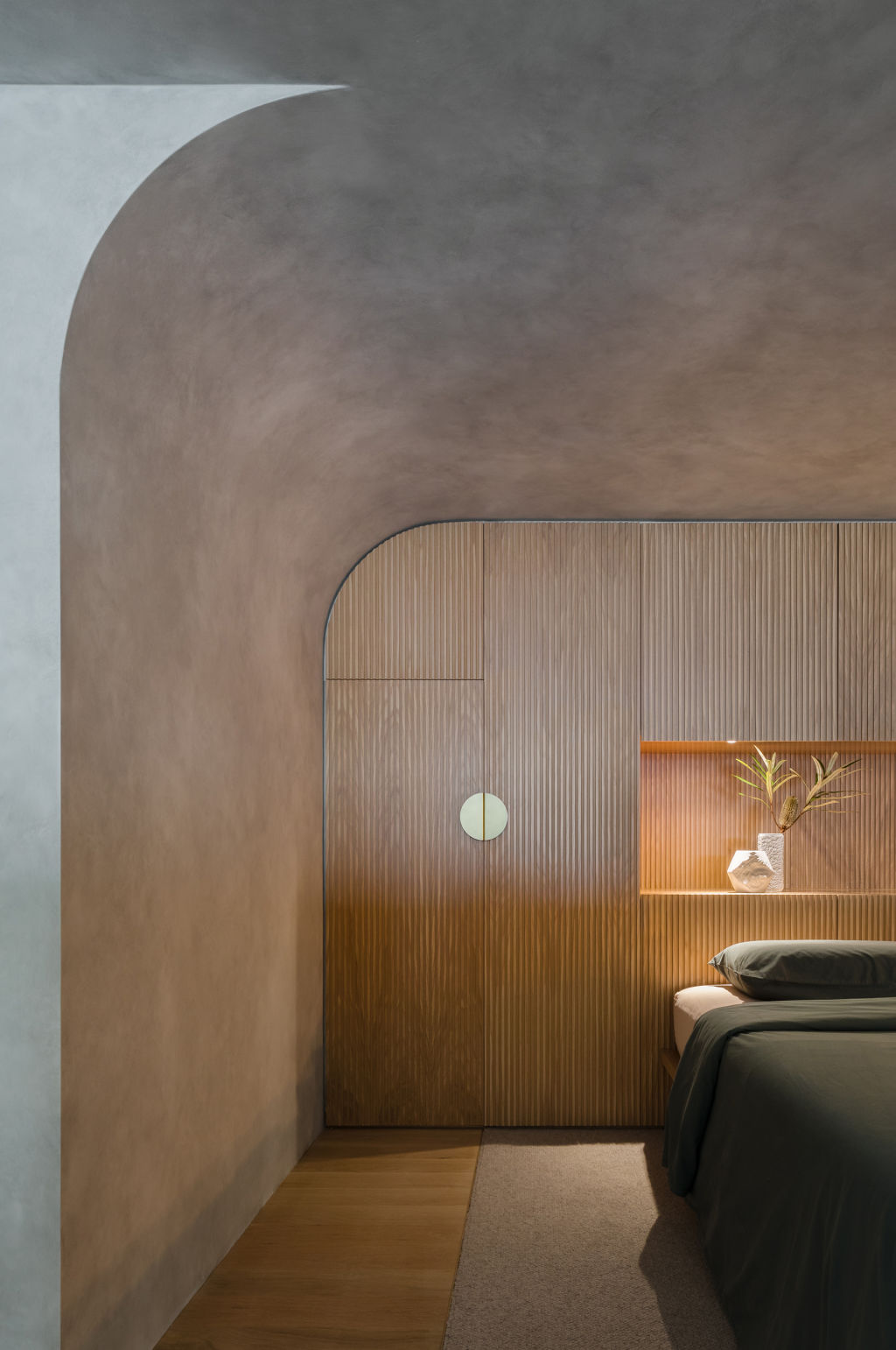 The Brutalist-inspired bunker-like apartment won accolades for its simplicity. Photo: Kat Lu