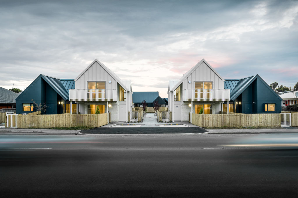 The Social Housing Development Rangiora in New Zealand, by Rohan Collett Architects. Photo: DENNIS RADERMACHER