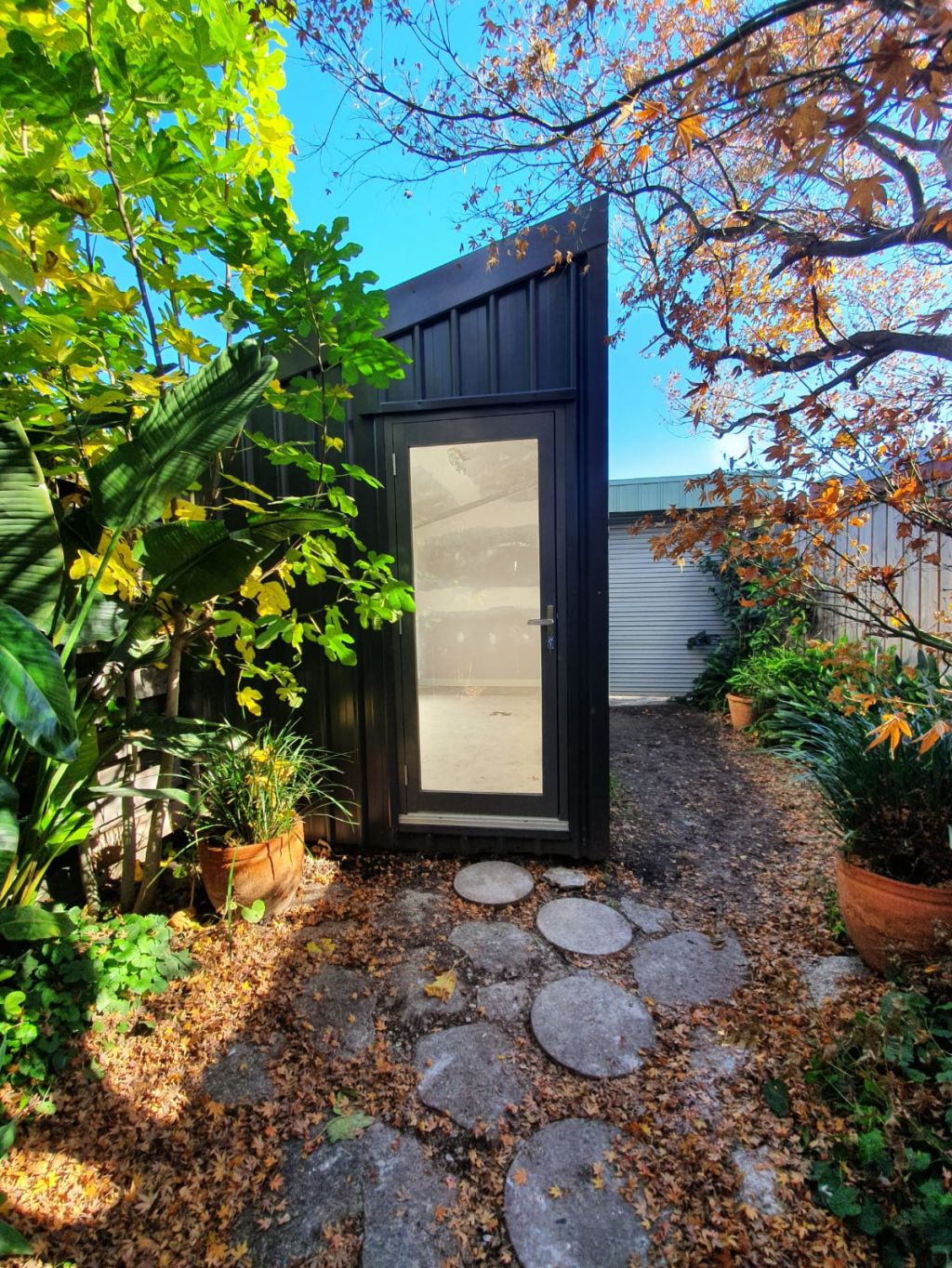A stylish addition: Backyard home office pods by BriBuild. Photo: Supplied