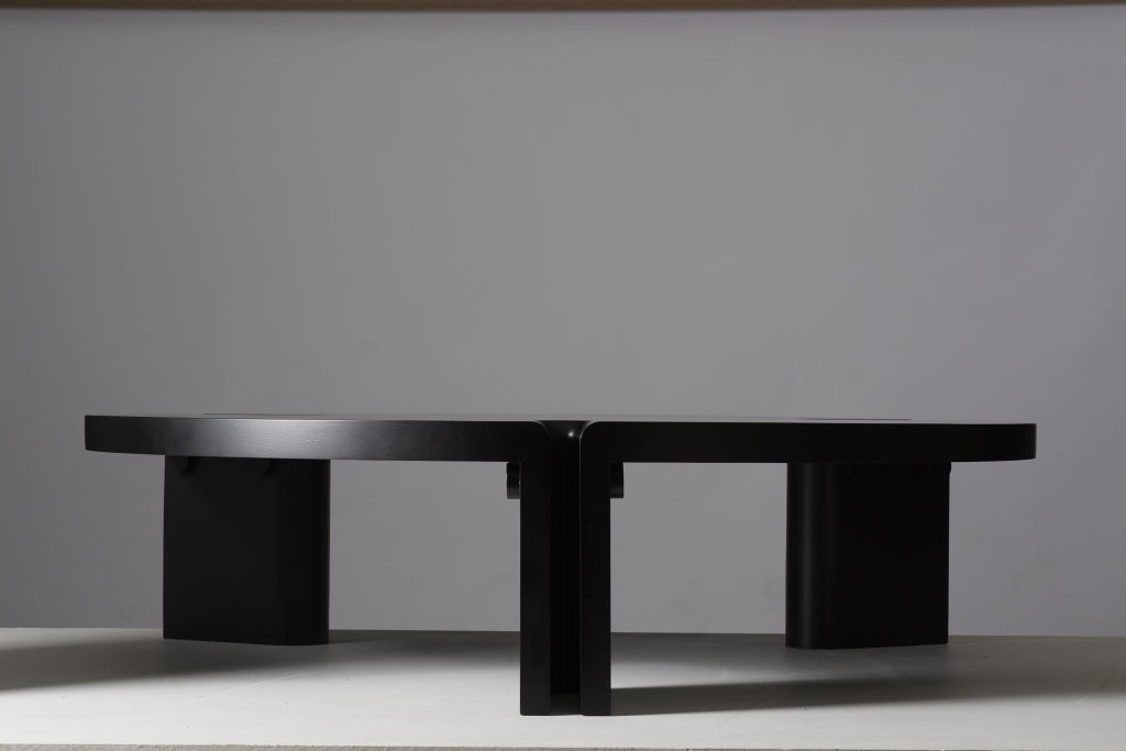 Black coffee table by Fred Ganim. Photo: Supplied