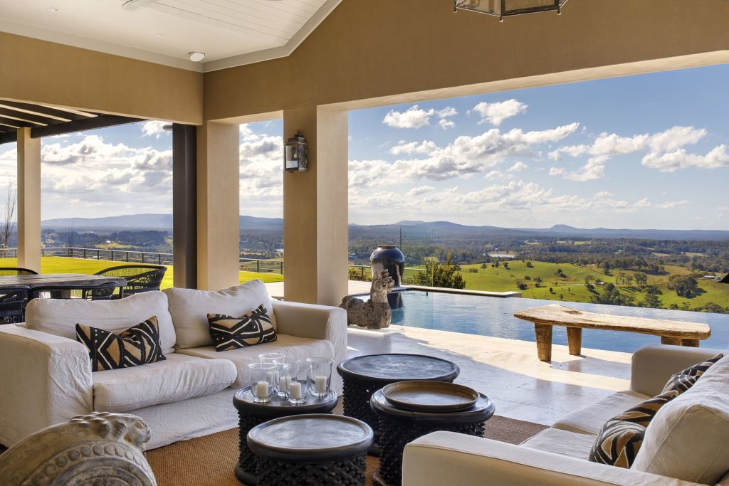 The decadent home is set in the hinterland. Photo: Reed & Co
