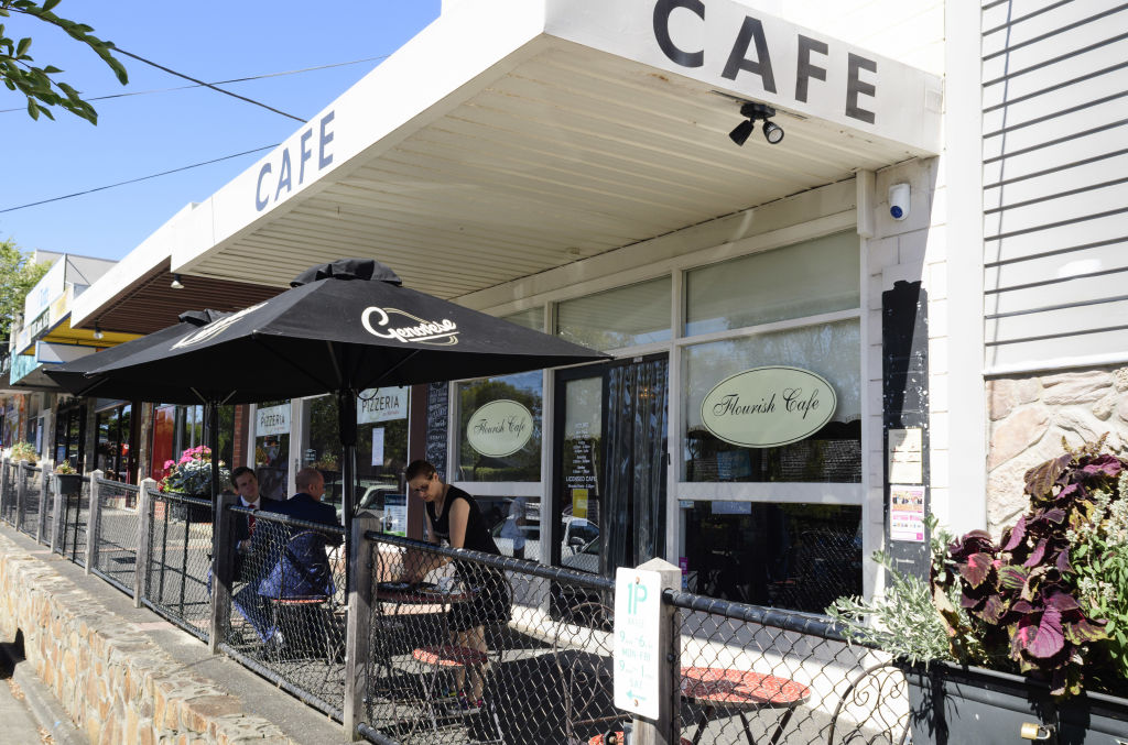 Flourish Cafe: locals are drawn to Frankston South for the relaxing atmosphere. Photo: Vince Caligiuri