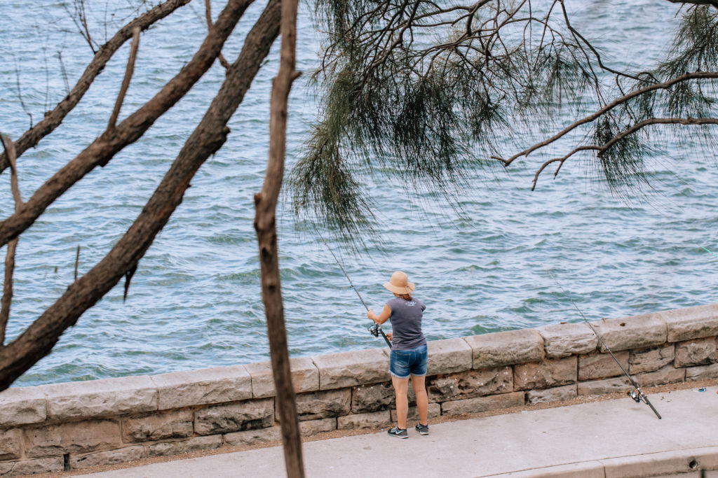 Fishing is one of the most popular past times for locals in Blakehurst.  Photo: Vaida Savickaite