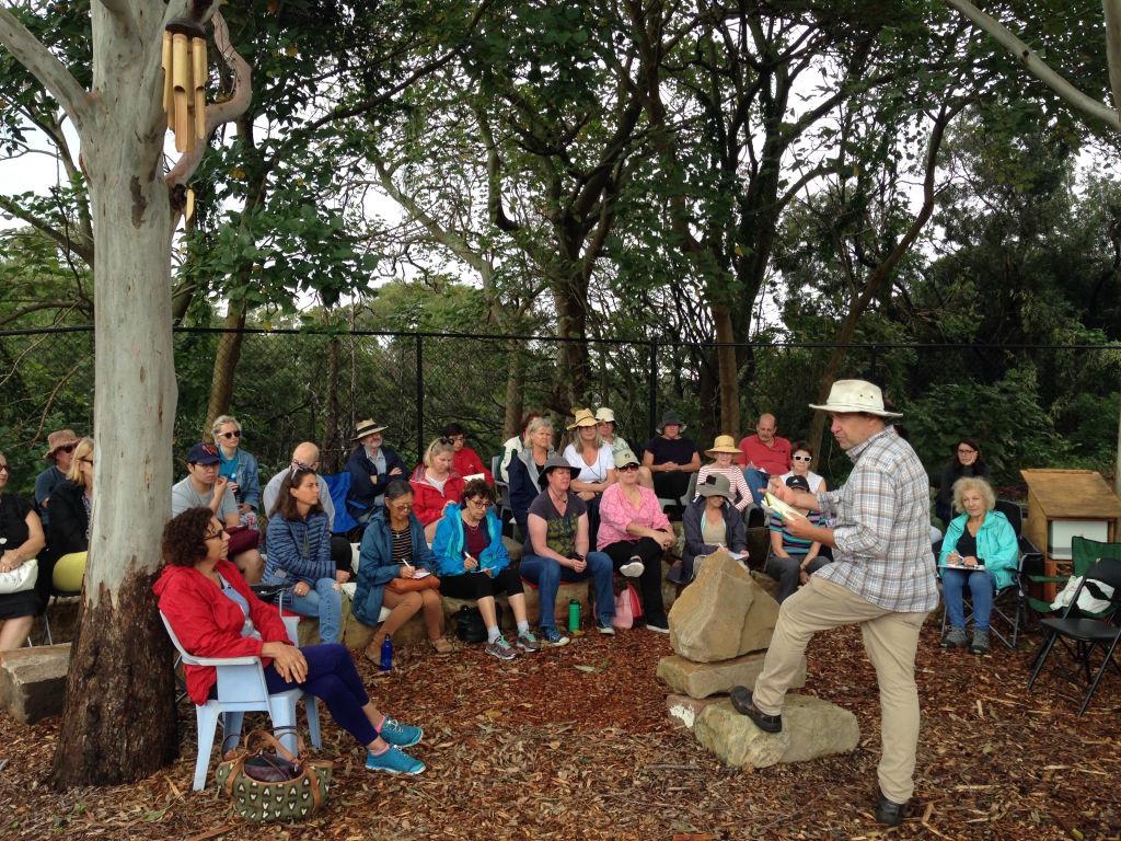 Prior to COVID, guest lectures were part of the program at Cooper Park Community Garden.
