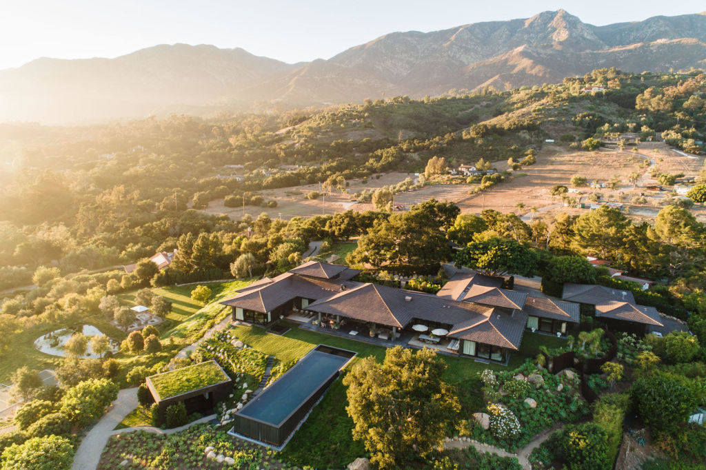 The Montecito compound was bought as two parcels, then combined. Photo: Riskin Partners/Village Properties Realtors