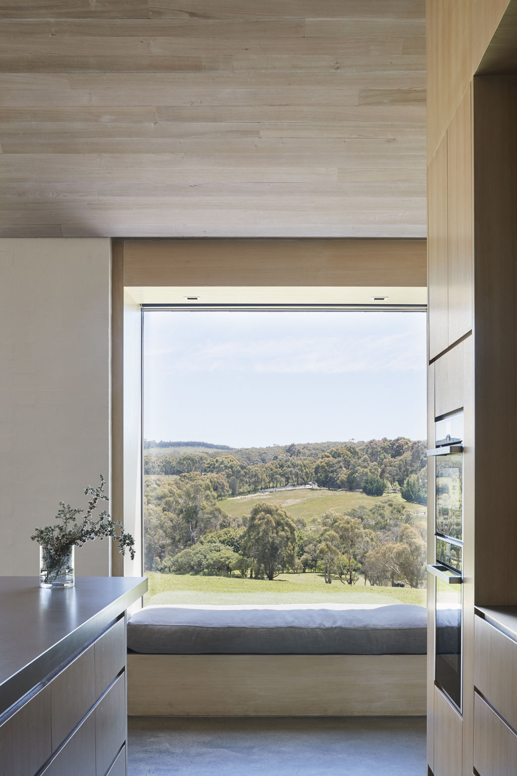 A settle-in window seat overlooking a superb valley view. Photo: Shannon McGrath
