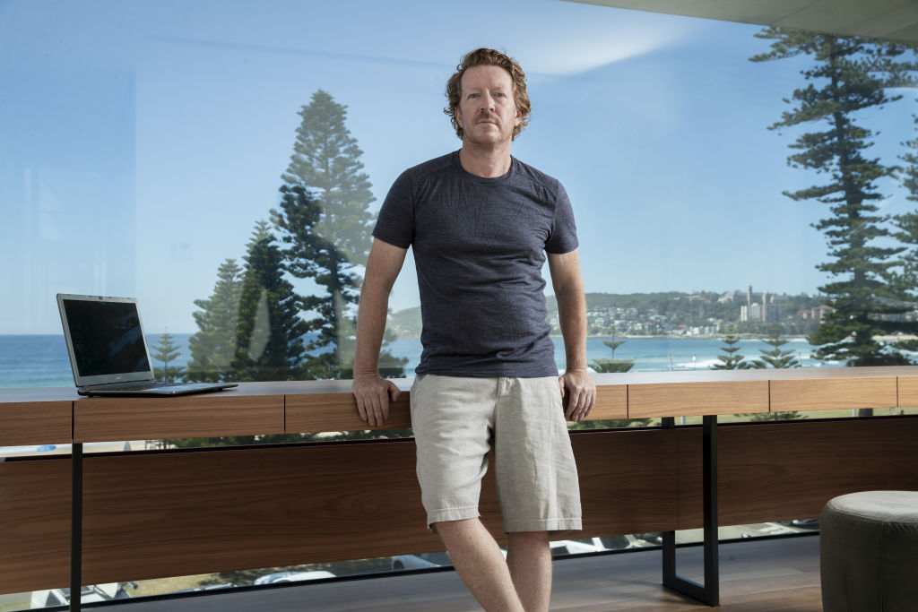 Hedge fund manager Damien Bombelli is selling his house in Manly. Photo: Louie Douvis