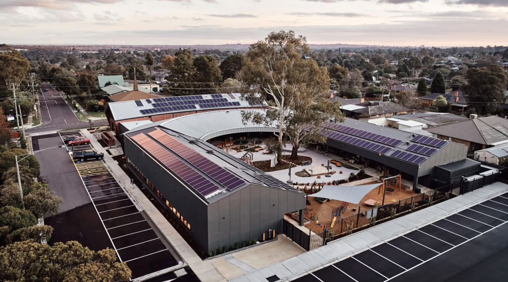 Adaptable childcare hub designed for 100-year cycle