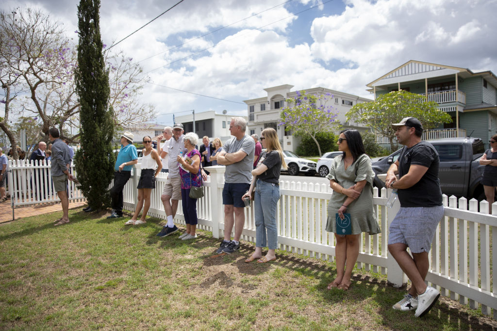 Auctions are becoming more popular in Brisbane in the hot autumn market. Photo: Tammy Law