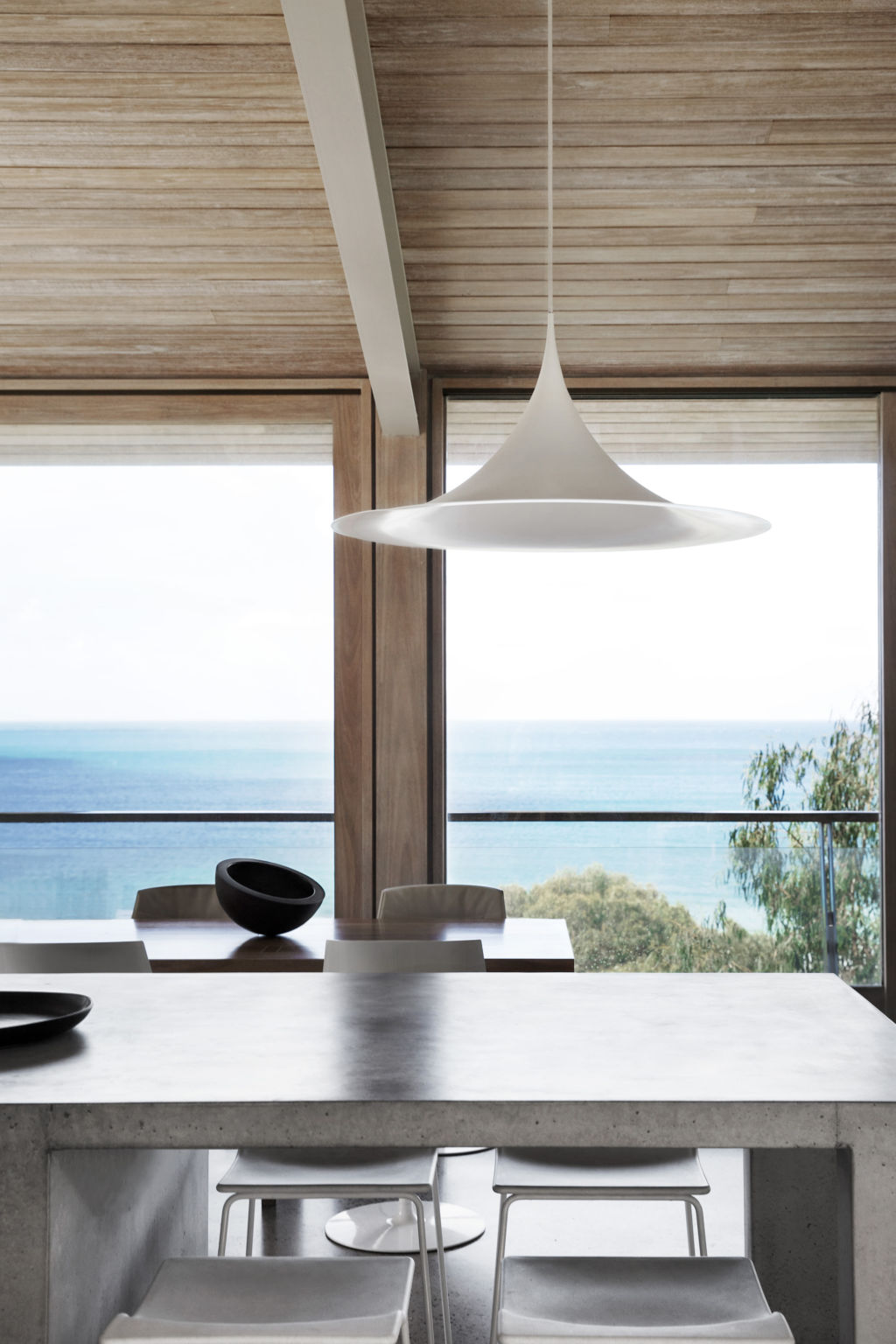 Ocean vistas at Rob Mills' coastal getaway, 2A Tradewinds Avenue in Lorne, which is for sale along with his Armadale home. Photo: Kay & Burton