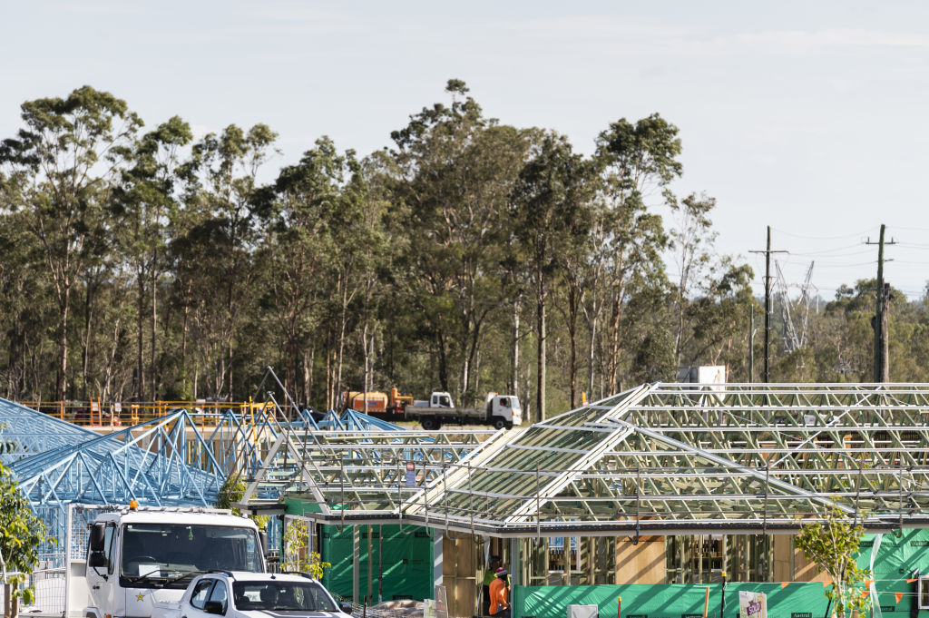 Some builders are struggling to keep up with demand - with the state borders often closed, it's made it harder to bring in workers from interstate to fill that demand. Photo: Marc Pricop