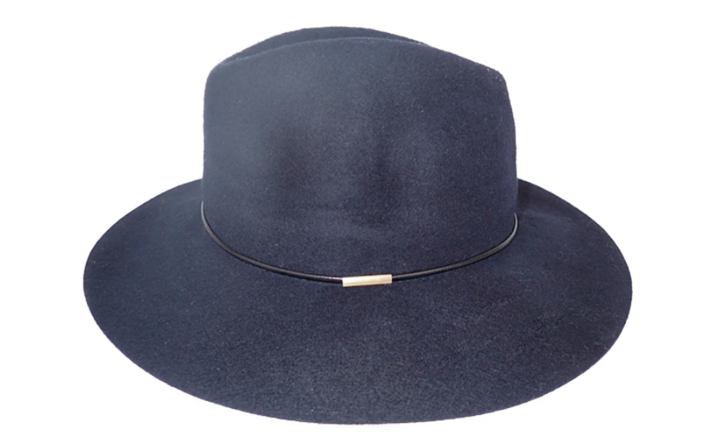 Navy Panama hat, RRP $35.