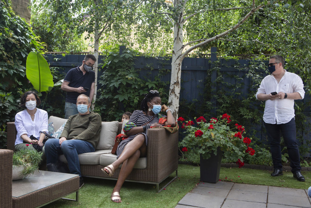 The auction was held in the back garden. Photo: Stephen McKenzie