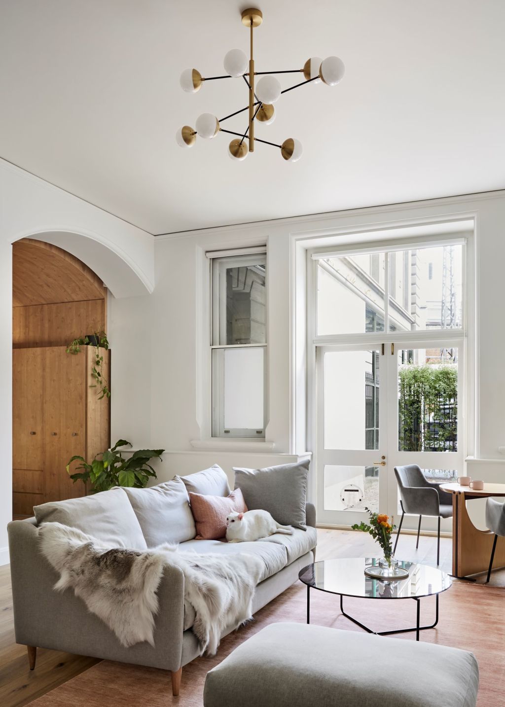 Taking every advantage to make a small Melbourne apartment amenable. Photo: Tess Kelly