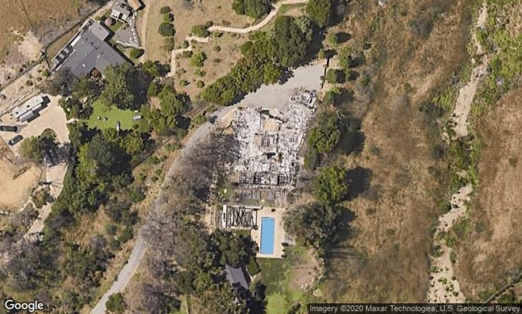Liam Hemsworth's burnt-out Malibu property. Photo: Redfin.com