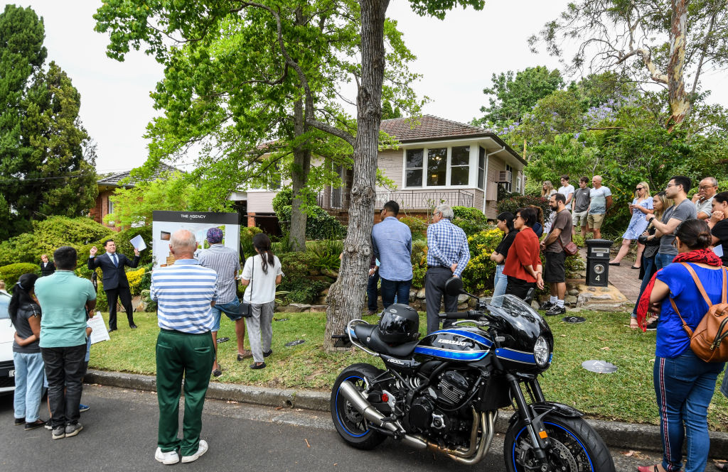 First-home buyers were out in force at at auction in the Epping area late last year. Photo: Peter Rae