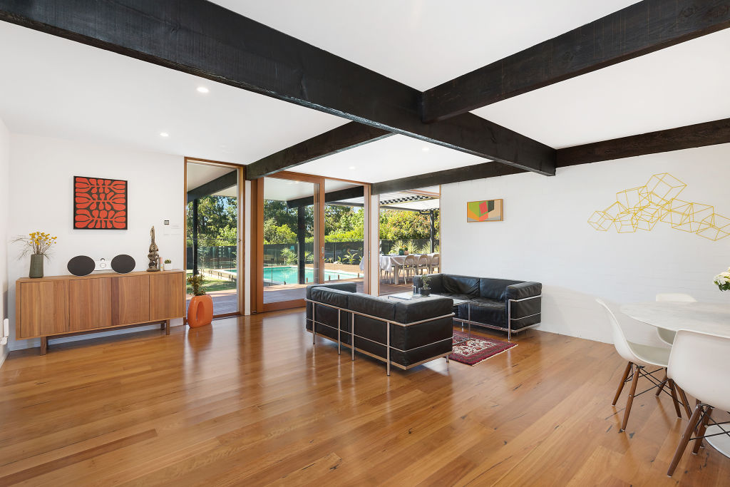 The five-bedroom home is an original Pettit & Sevitt design by Ken Woolley.