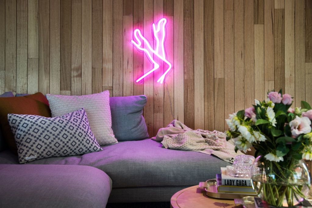 Dollywood's vintage Hollywood-inspired interior. Photo: Belle Property Daylesford