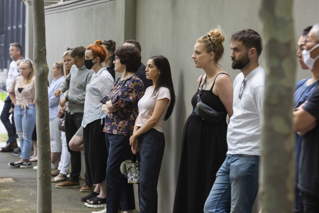 First-home buyers were out in force. Photo: Stephen McKenzie