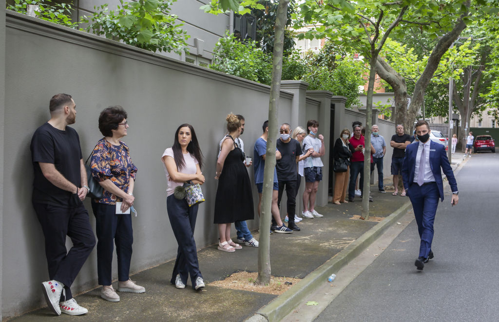 Agents are reporting that first-home buyers have returned to Melbourne's property market post-lockdown, armed with savings and stamp duty exemptions, ready to buy. Photo: Stephen McKenzie