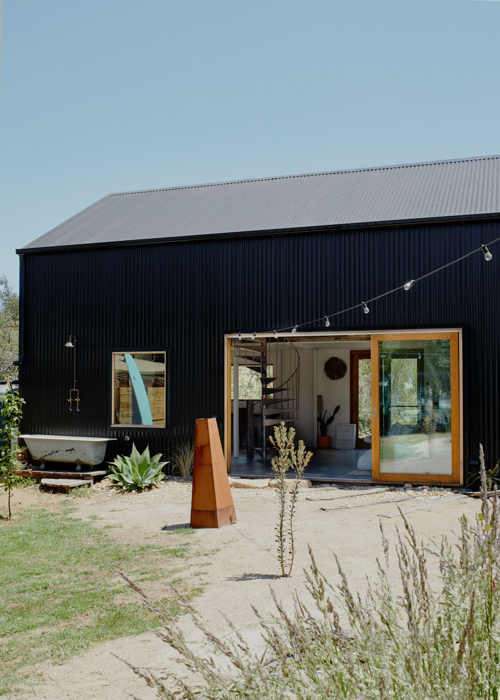 'I’ve always loved the idea of barns and sheds and thought it would be a fun and liberating place to live in,' Uhlich says. Photo: Amelia Stanwix