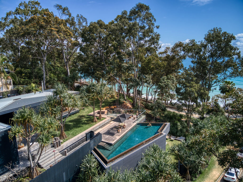 Boonburrh Beach House in Noosa Heads has views of the national park. Photo: Holiday Homes @ Noosa
