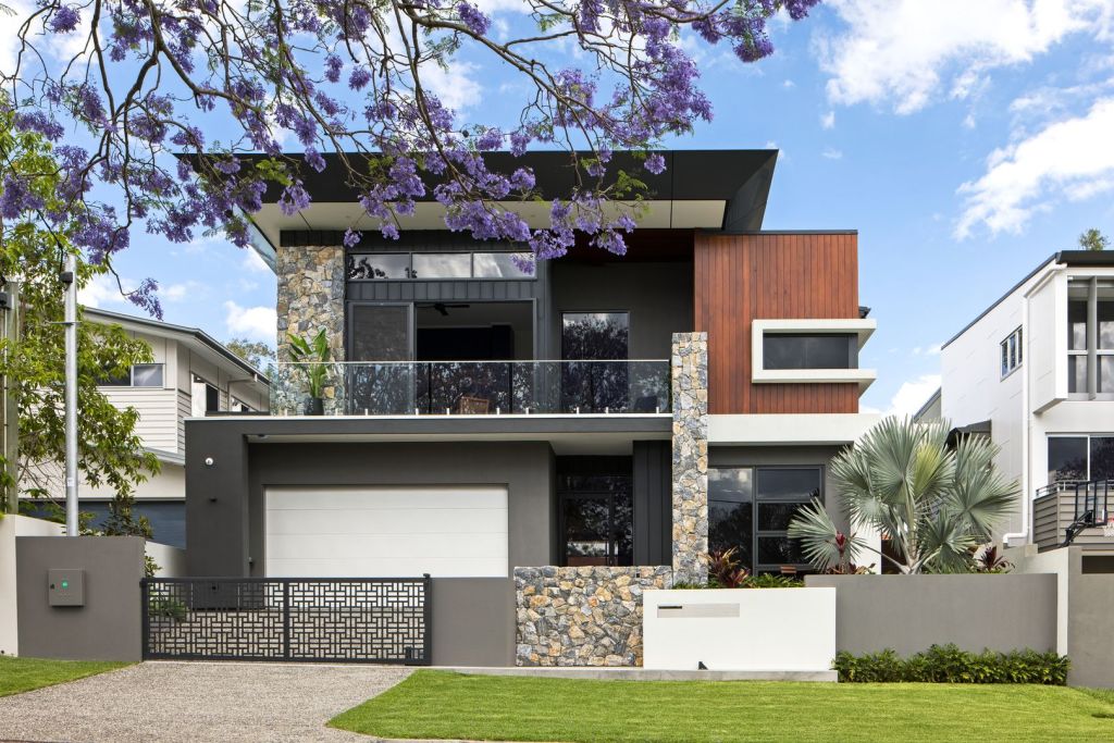 The stone features at 39 Ormuz Road, Yeronga, reminded the Melbourne buyer of her childhood in New Zealand. Photo: Ray White New Farm