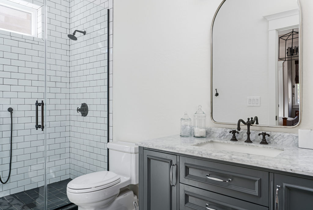 If a bathroom has been renovated recently, ask the home owners for the tradespeople's credentials and waterproofing warranties. Photo: iStock