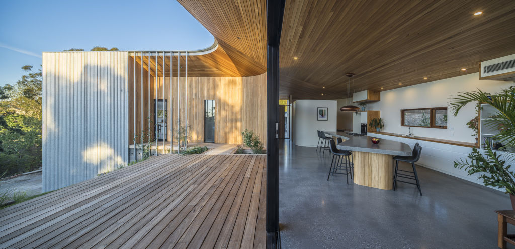 The house flows seamlessly from one space to another. Photo: Peter E Barnes