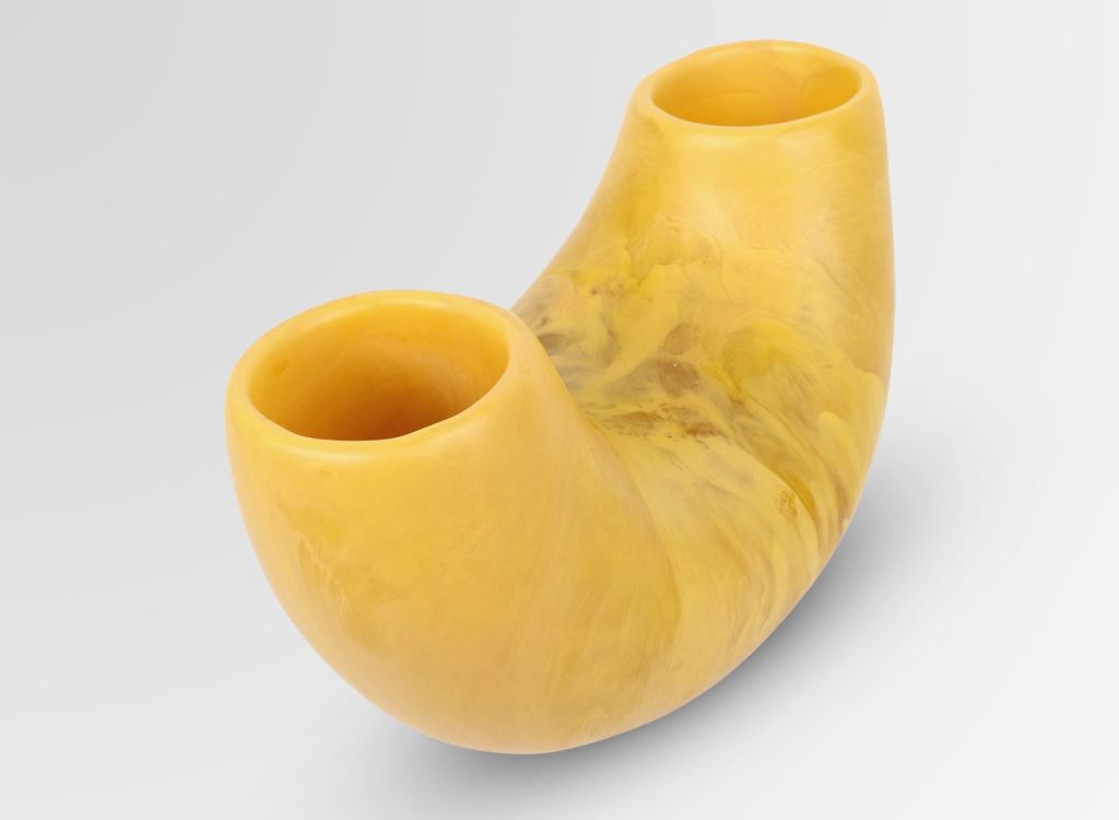 Resin horn vase by Dinosaur Designs Photo: Supplied
