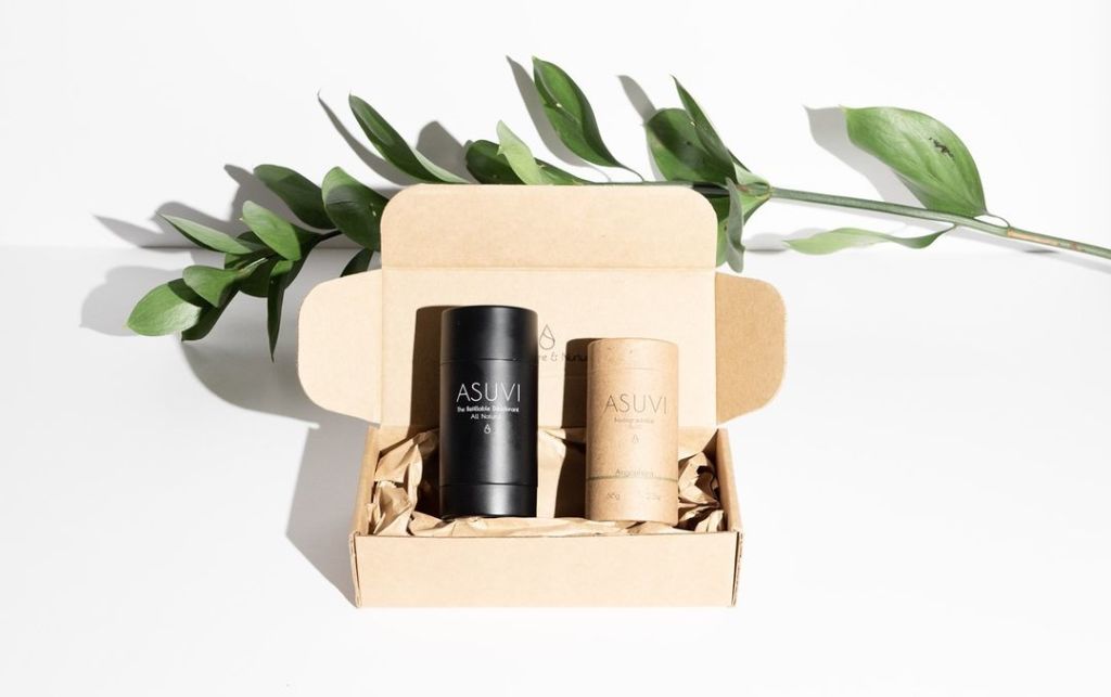 Asuvi natural deodorants come in a range of unisex scents. Photo: Asuvi