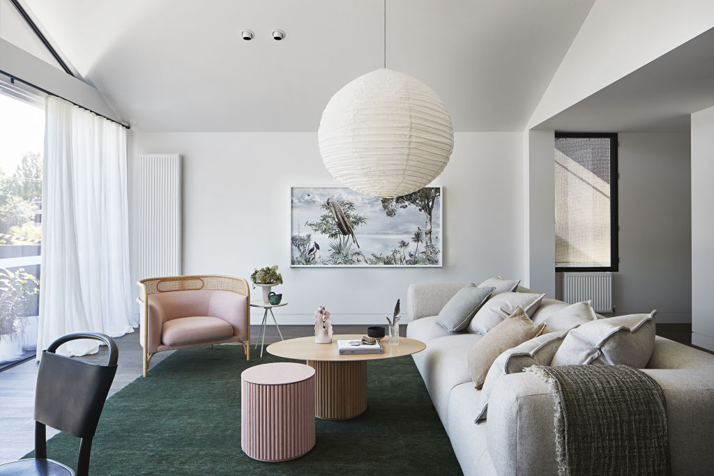 A large rug will anchor a space. Photo: Shannon McGrath