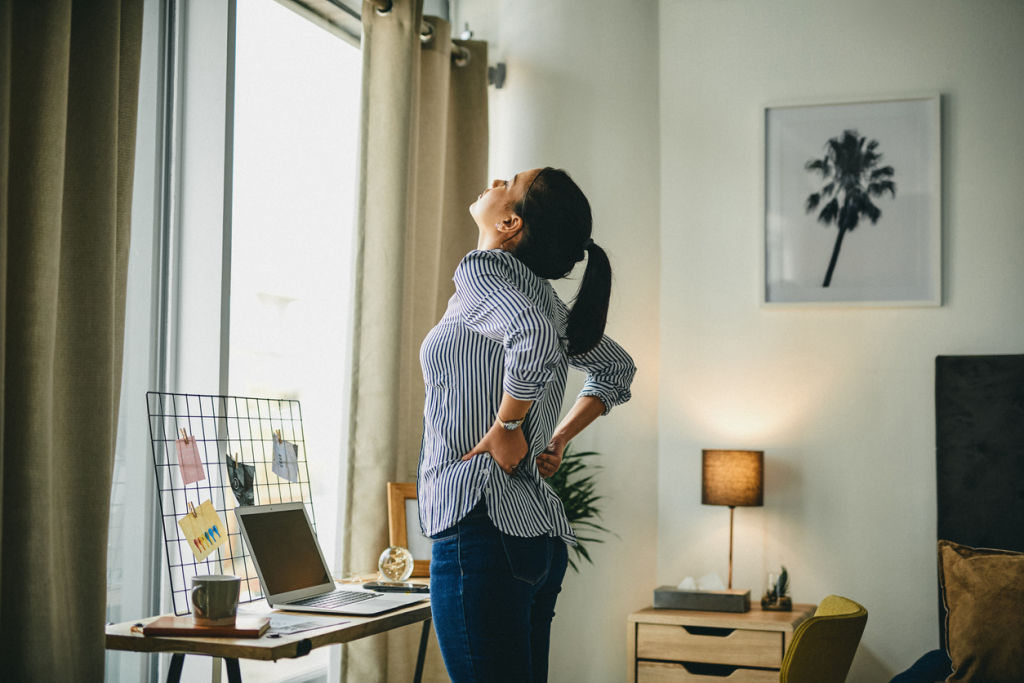 A proper ergonomic set-up can help reduce pain and discomfort. Photo: Charday Penn (iStock)