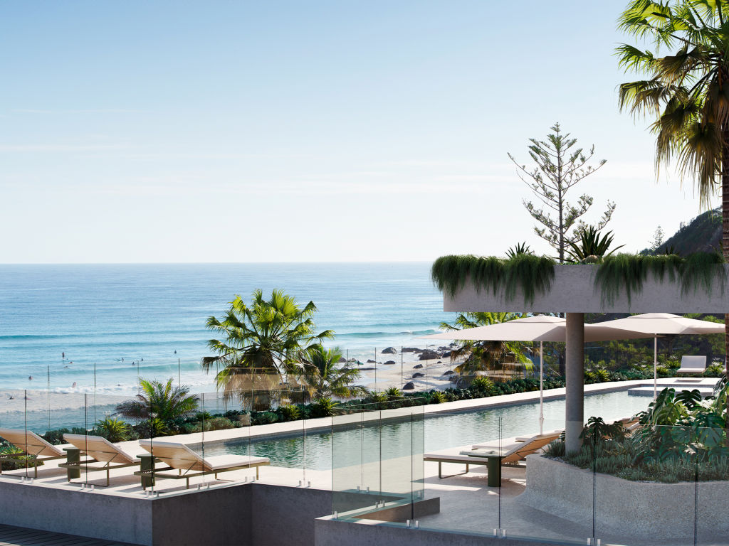The former Kirra Beach Hotel site is undergoing a transformation. Photo: KTQ Group