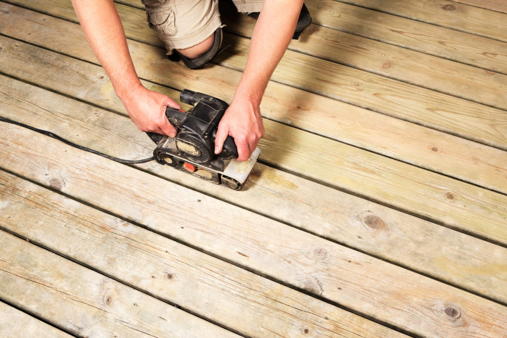 Belt sander cheap for deck