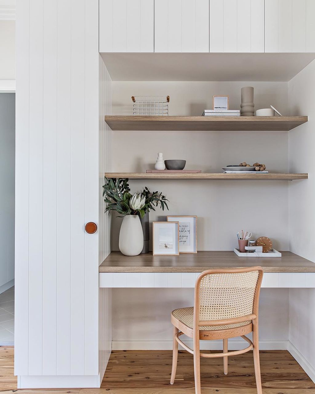 Short on space? Enter the cloffice, a dedicated office space in a closet, or wardrobe. Photo: The Stables/Catherine Heraghty