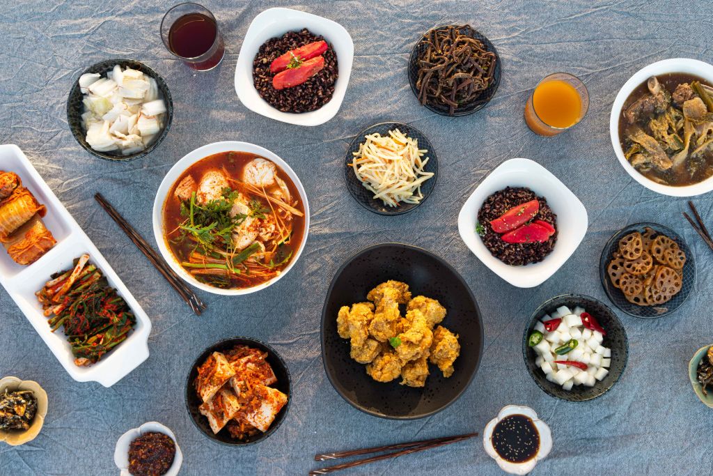 Mumchan creates dishes with seasonal market ingredients and imported produce from Korea. Photo: Sofa Levin