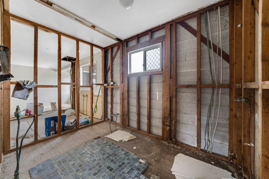 Demolition work on the bathroom has already been done. Photo: Supplied