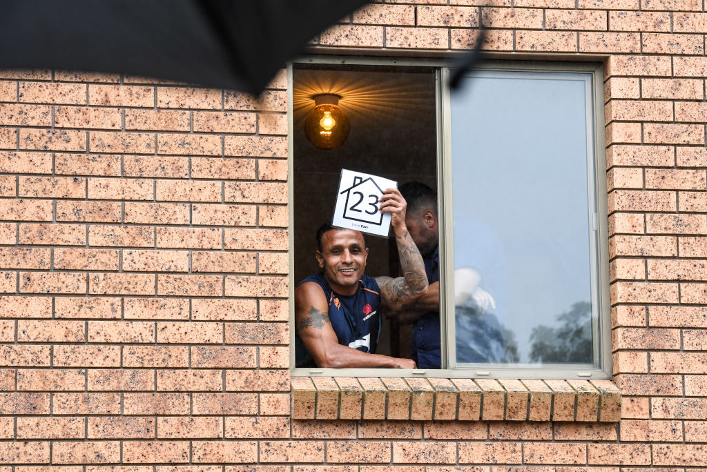 One of the 34 registered bidders at the West Pennant Hills auction. Photo: Peter Rae