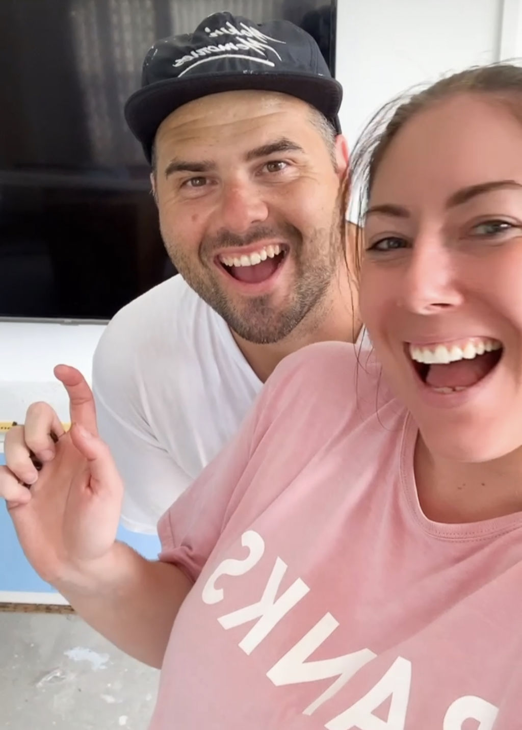 Josh Burkin and Ariana Margetts are renovating their Gold Coast apartment. Photo: Supplied