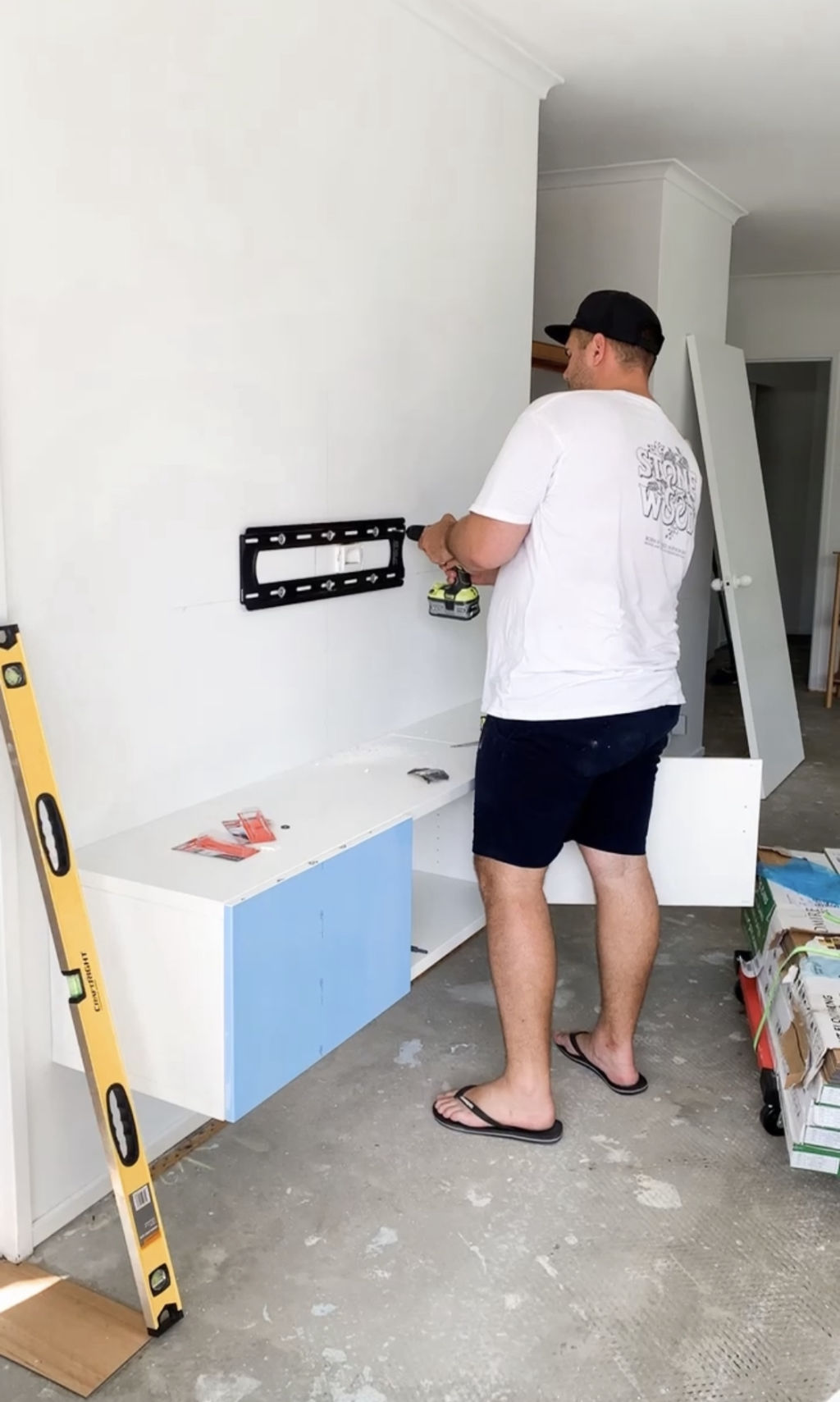 Josh Burkin and Ariana Margetts are renovating their Gold Coast apartment. Photo: Supplied