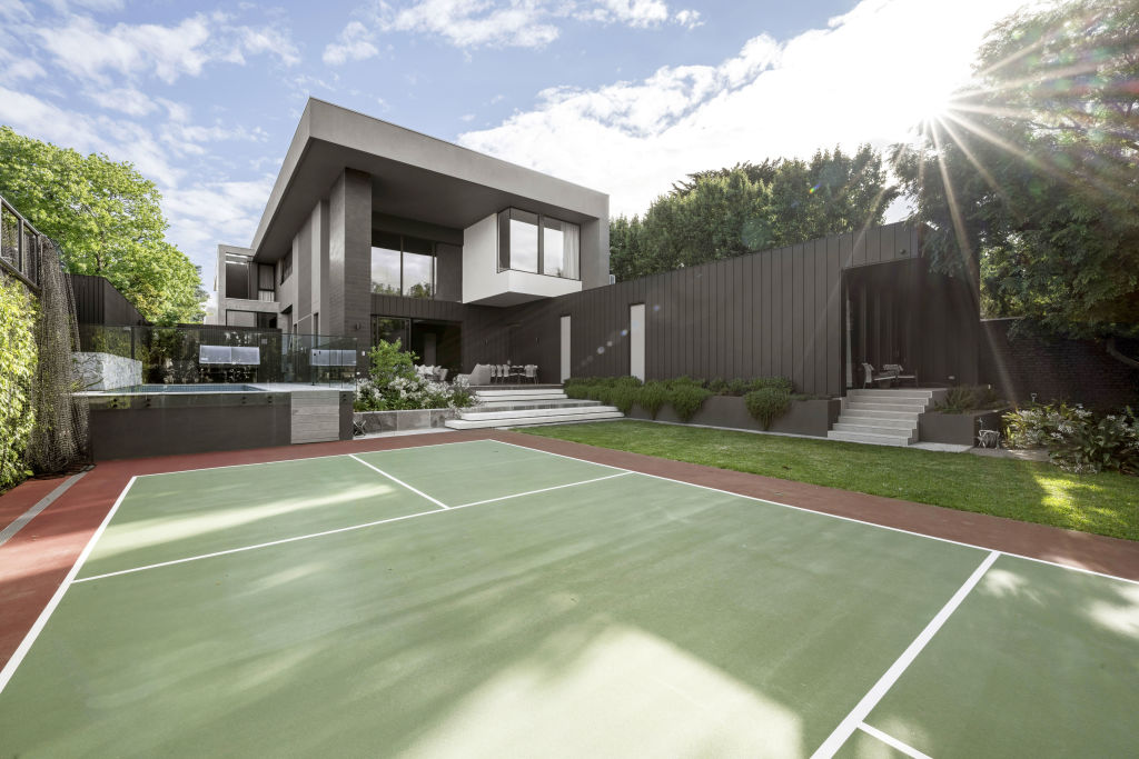 A Pickle Tennis court is one of the unique features of the home. Photo: Marshall White Stonnington