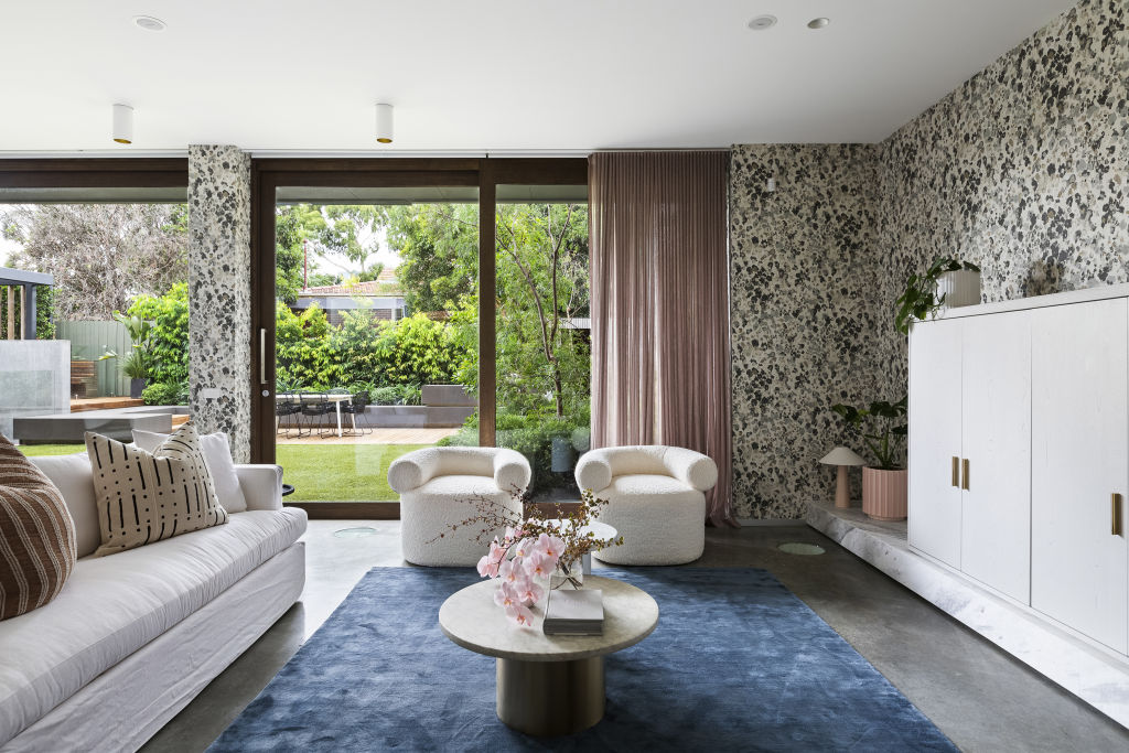 The living room of Foster Blake's Richmond Hill home.