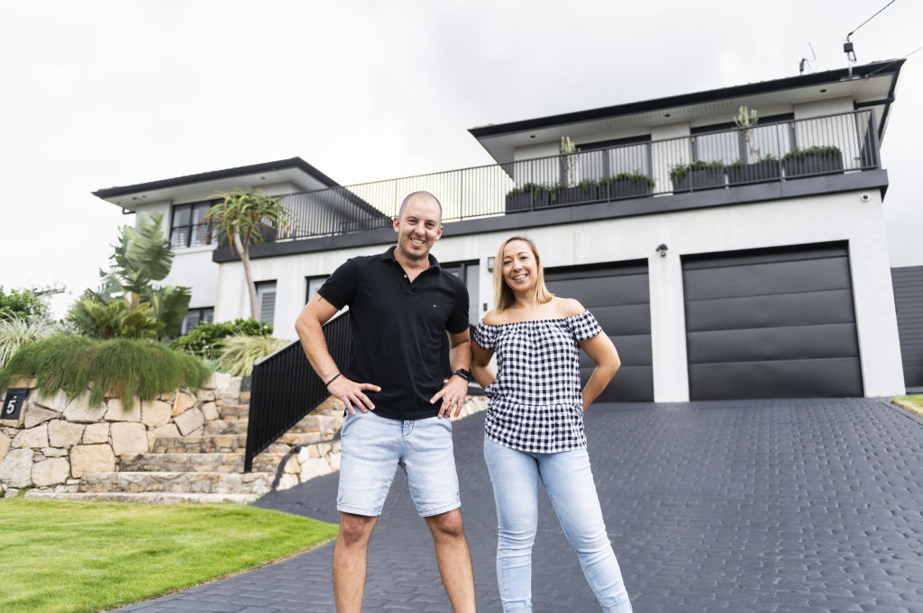 Chris and Christal Fysentzou's house is almost unrecognisable following their extensive renovation. Photo: Marc Pricop